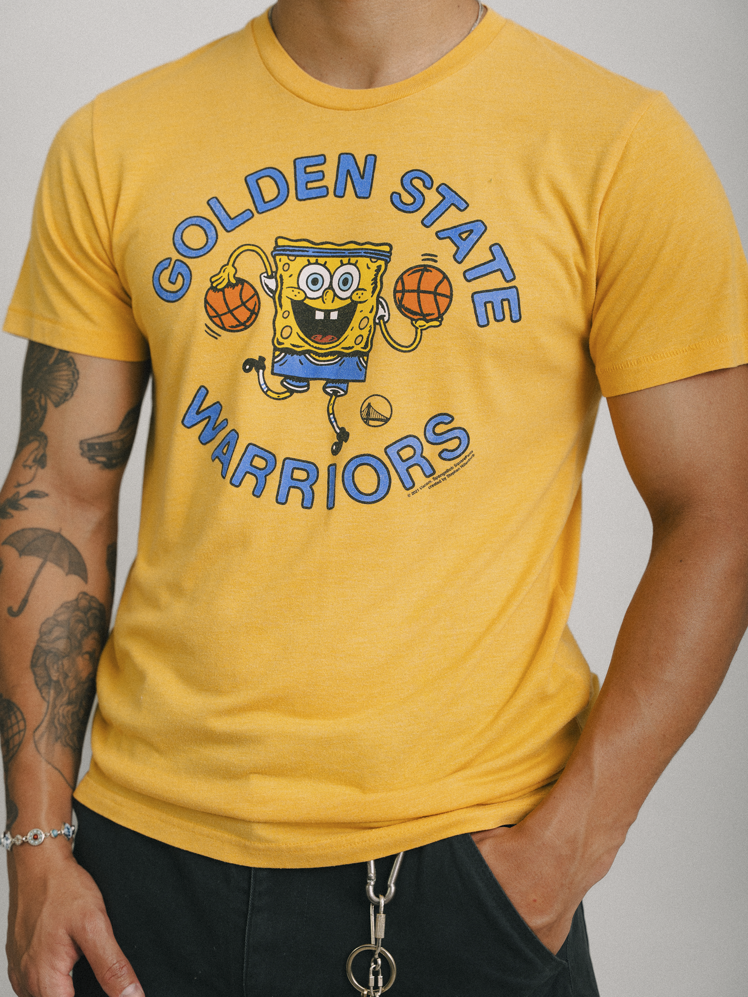 CAMISETA "GOLDEN STATE WARRIORS X BOB ESPONJA 2021"