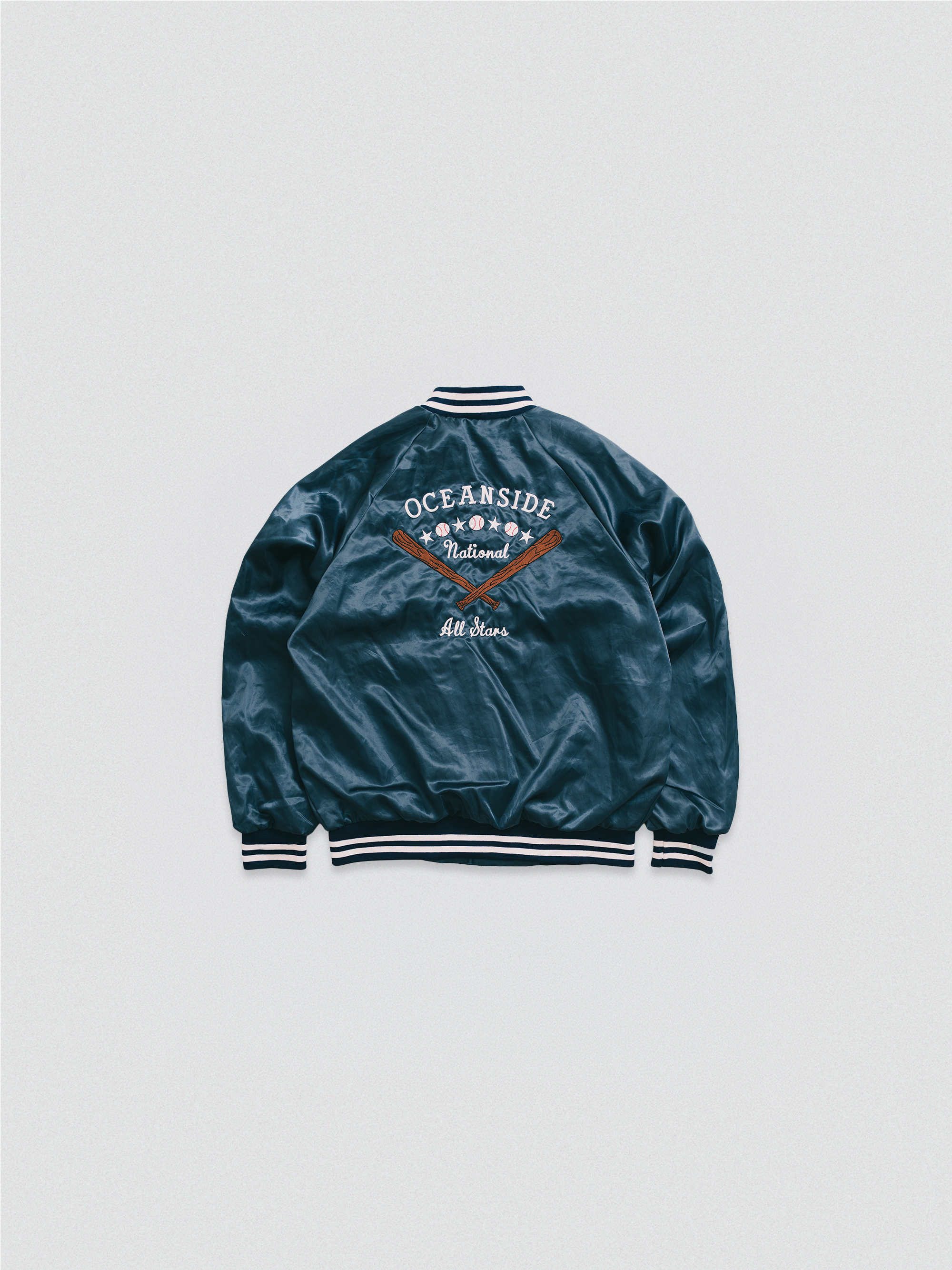 "JAQUETA VINTAGE BASEBALL 2001 "OCEANSIDE NATIONAL"