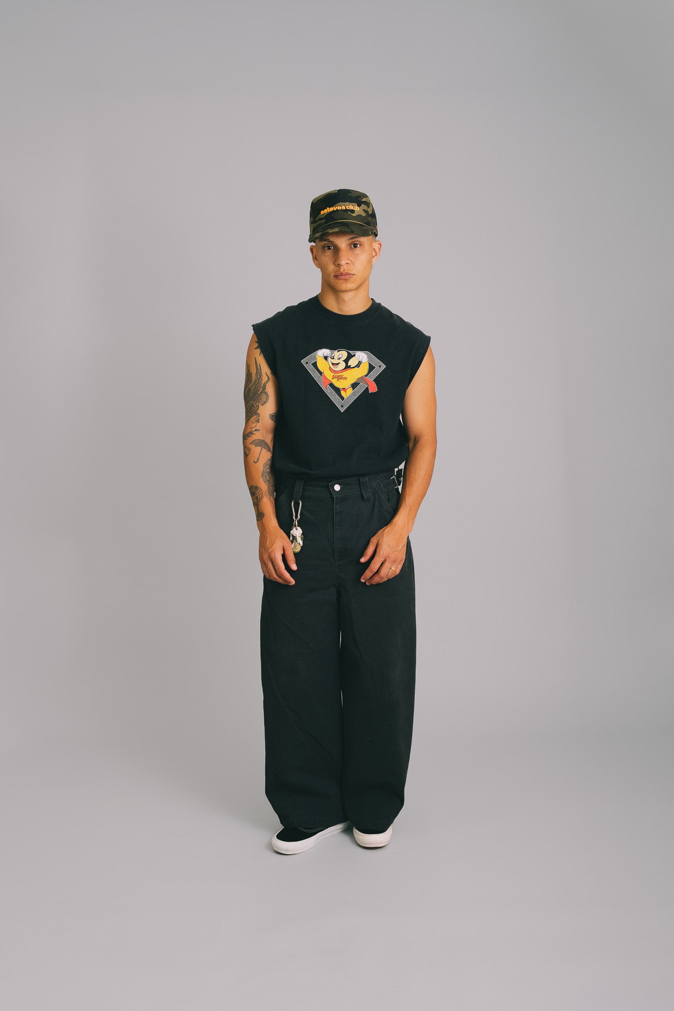 MUSCLE TEE  "MIGHTY MOUSE"