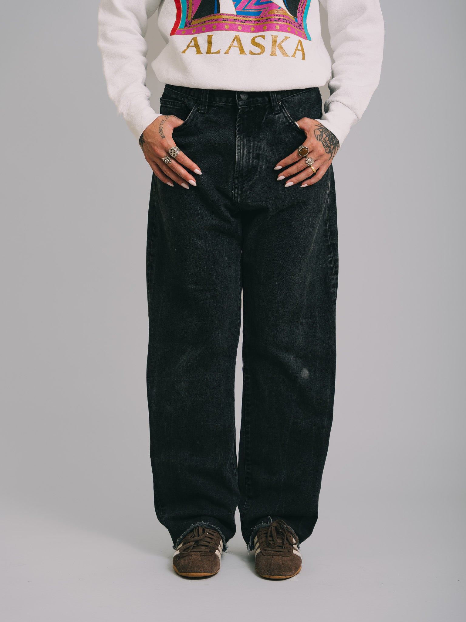CALÇA JEANS CARHARTT "PONTIAC PANT BLACK"