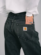 CALÇA JEANS CARHARTT "PONTIAC PANT BLACK"