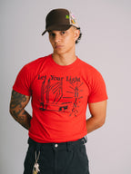 CAMISETA VINTAGE 80`s "LET YOUR LIGHT SHINE" - MADE IN USA