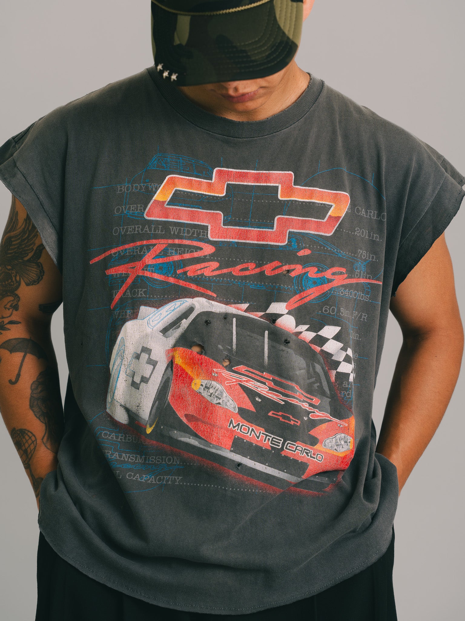 MUSCLE TEE VINTAGE “RACING CHEVROLET 90'S"