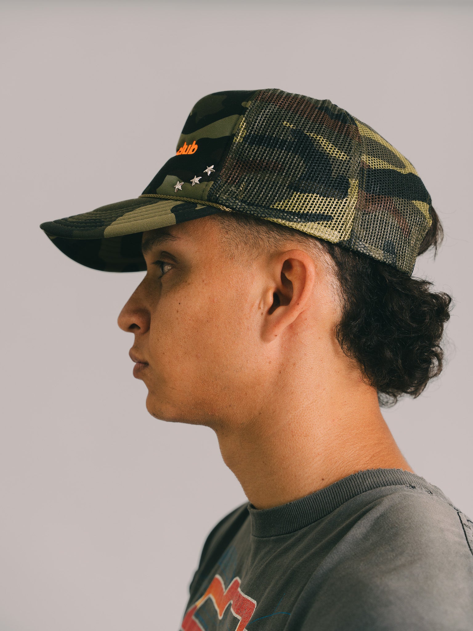 BONÉ TRUCKER CAMUFLADO "ESTEVES CLUB"