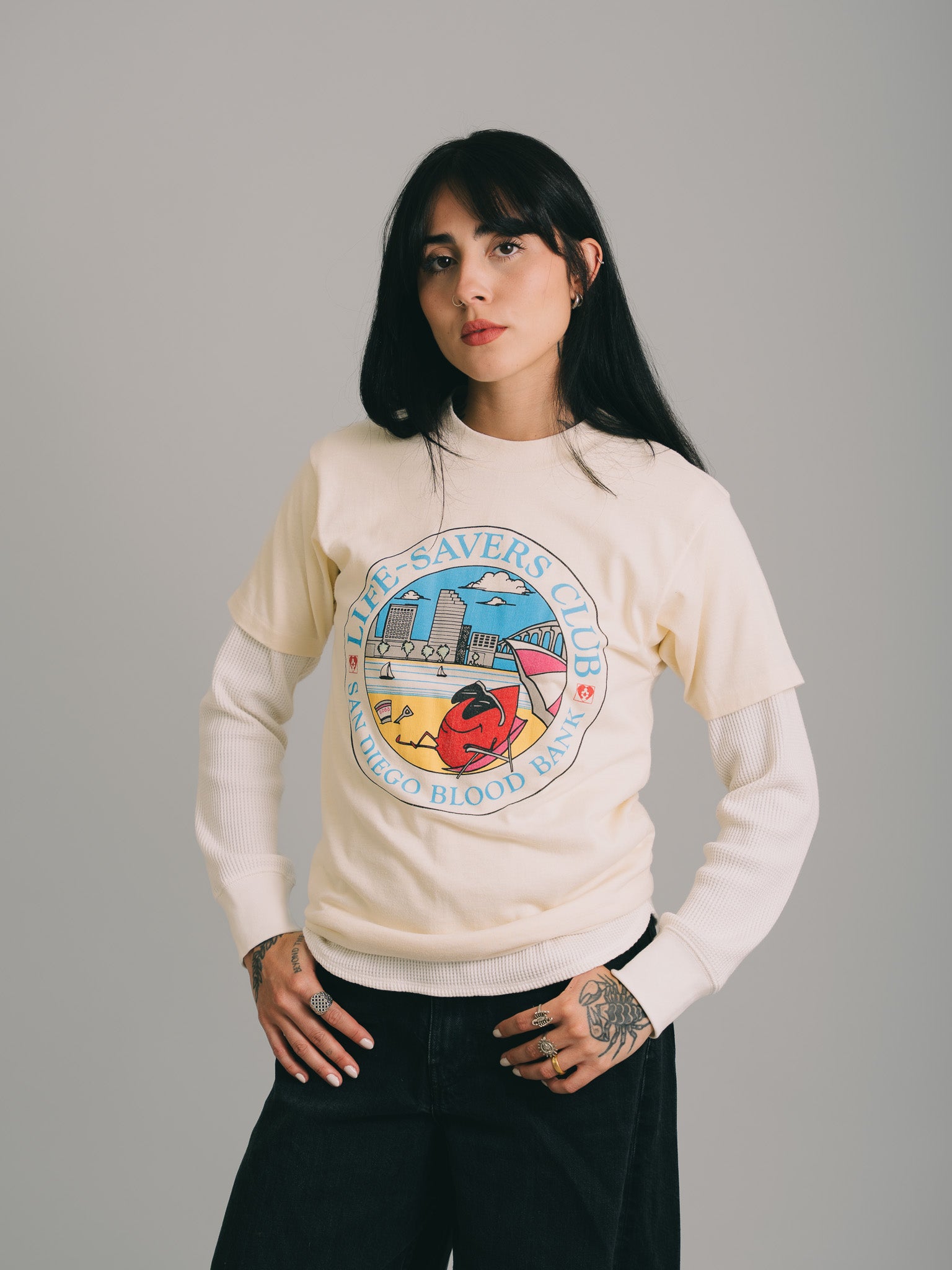 CAMISETA "LIFE-SAVERS CLUB" 80`s