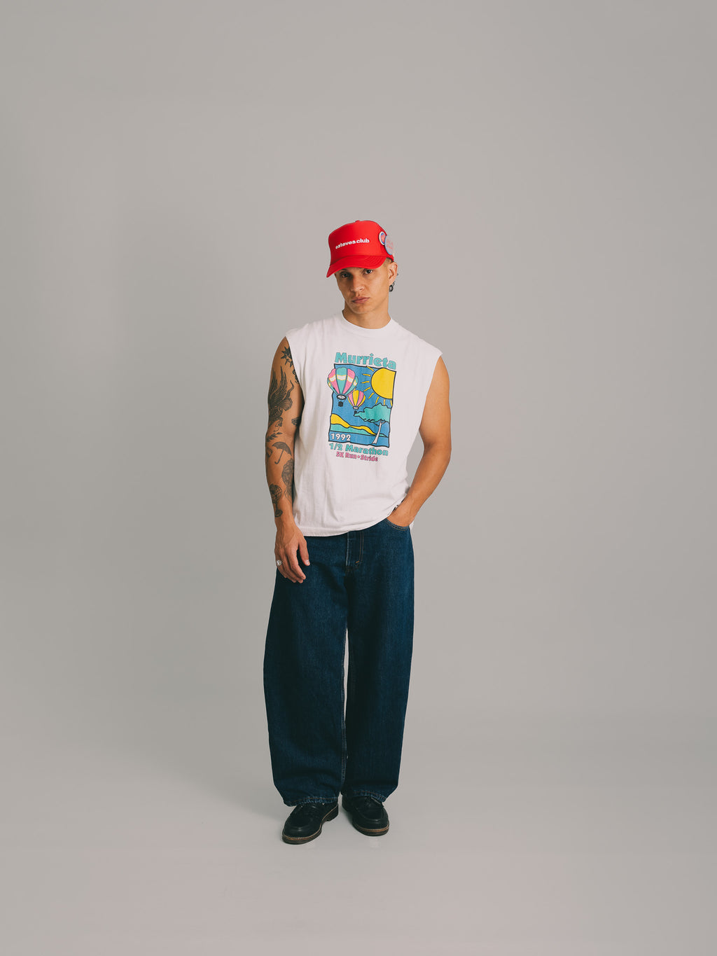 MUSCLE TEE "MURRIETA 1/2 MARATHON" 1992