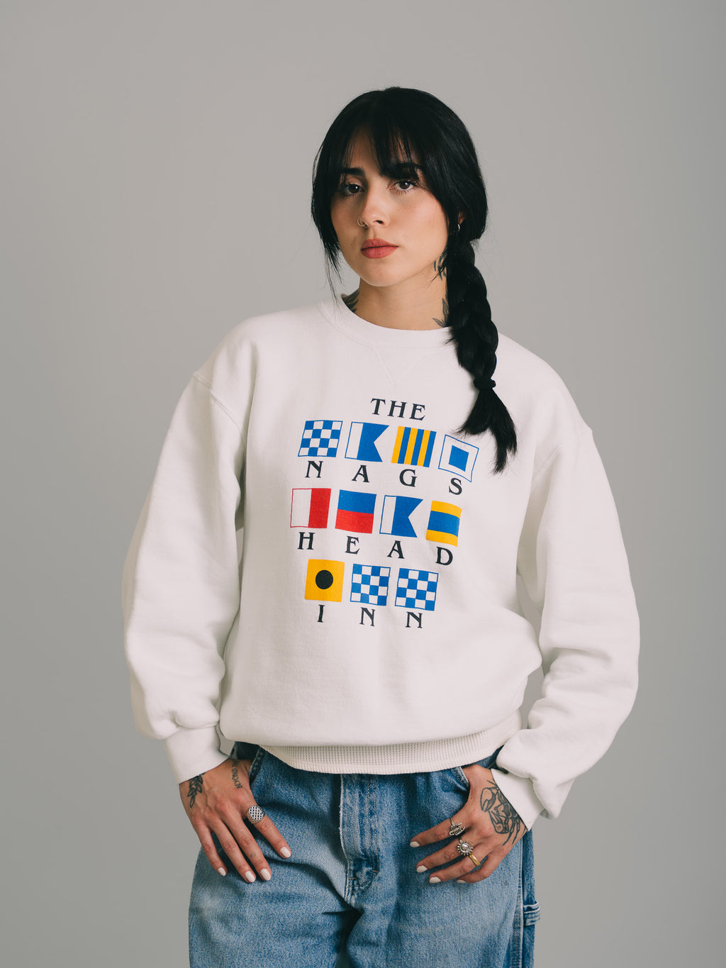 MOLETOM VINTAGE 90s "BLANK"
