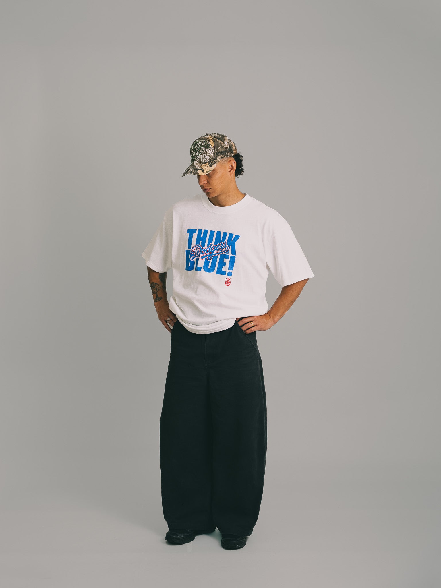 CAMISETA VINTAGE "DODGERS THINK BLUE!"