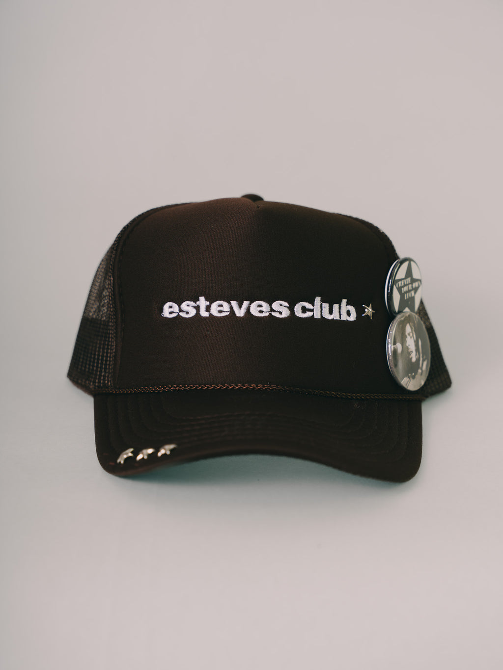 BONÉ TRUCKER MARROM "ESTEVES CLUB"