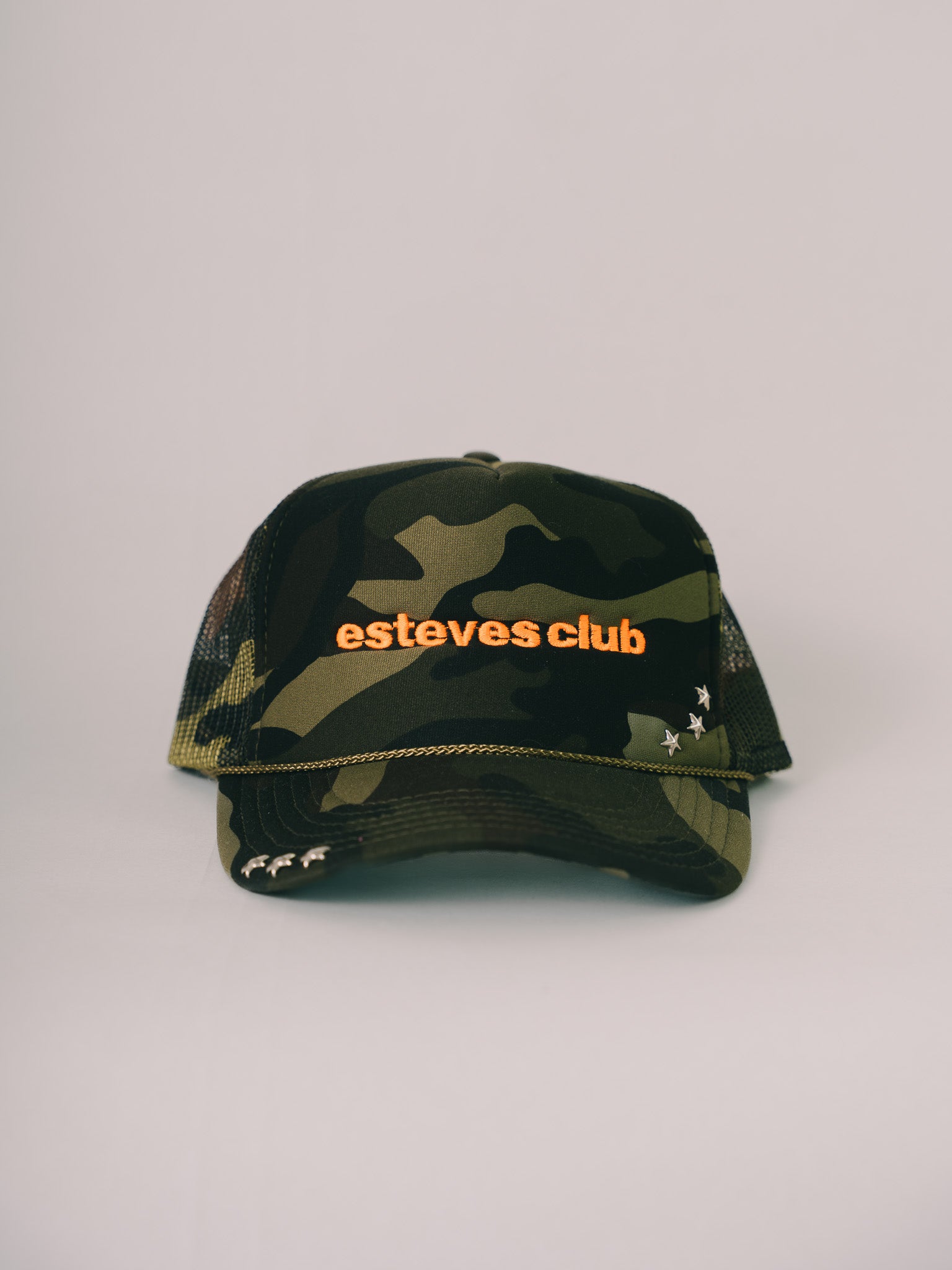 BONÉ TRUCKER CAMUFLADO "ESTEVES CLUB"
