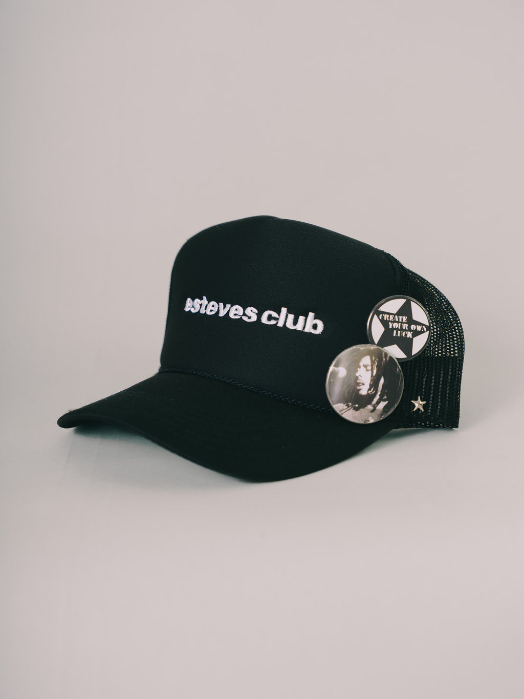 BONÉ TRUCKER PRETO "ESTEVES CLUB"
