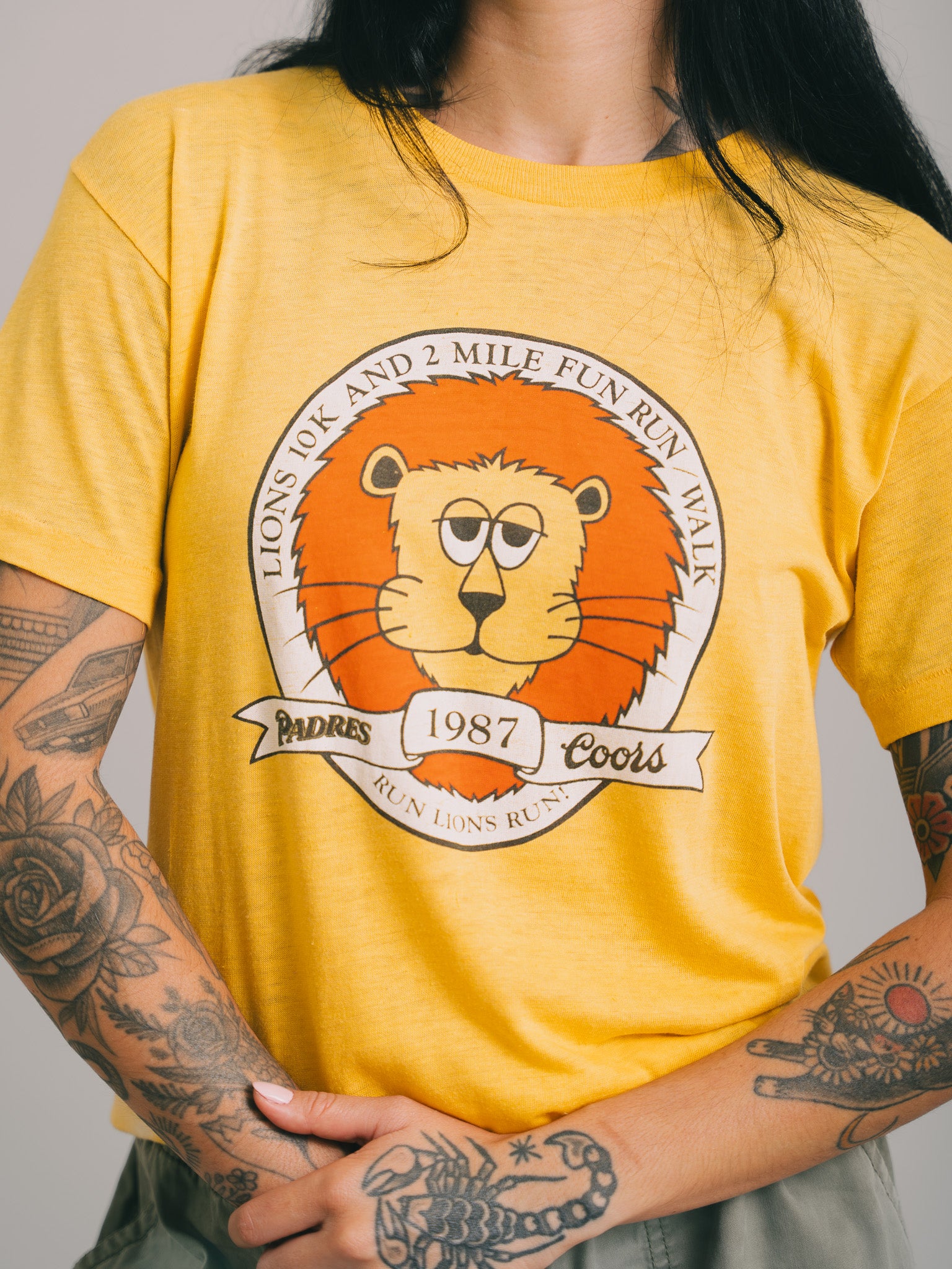"CAMISETA PADRES X COORS 10K RUN 1987"
