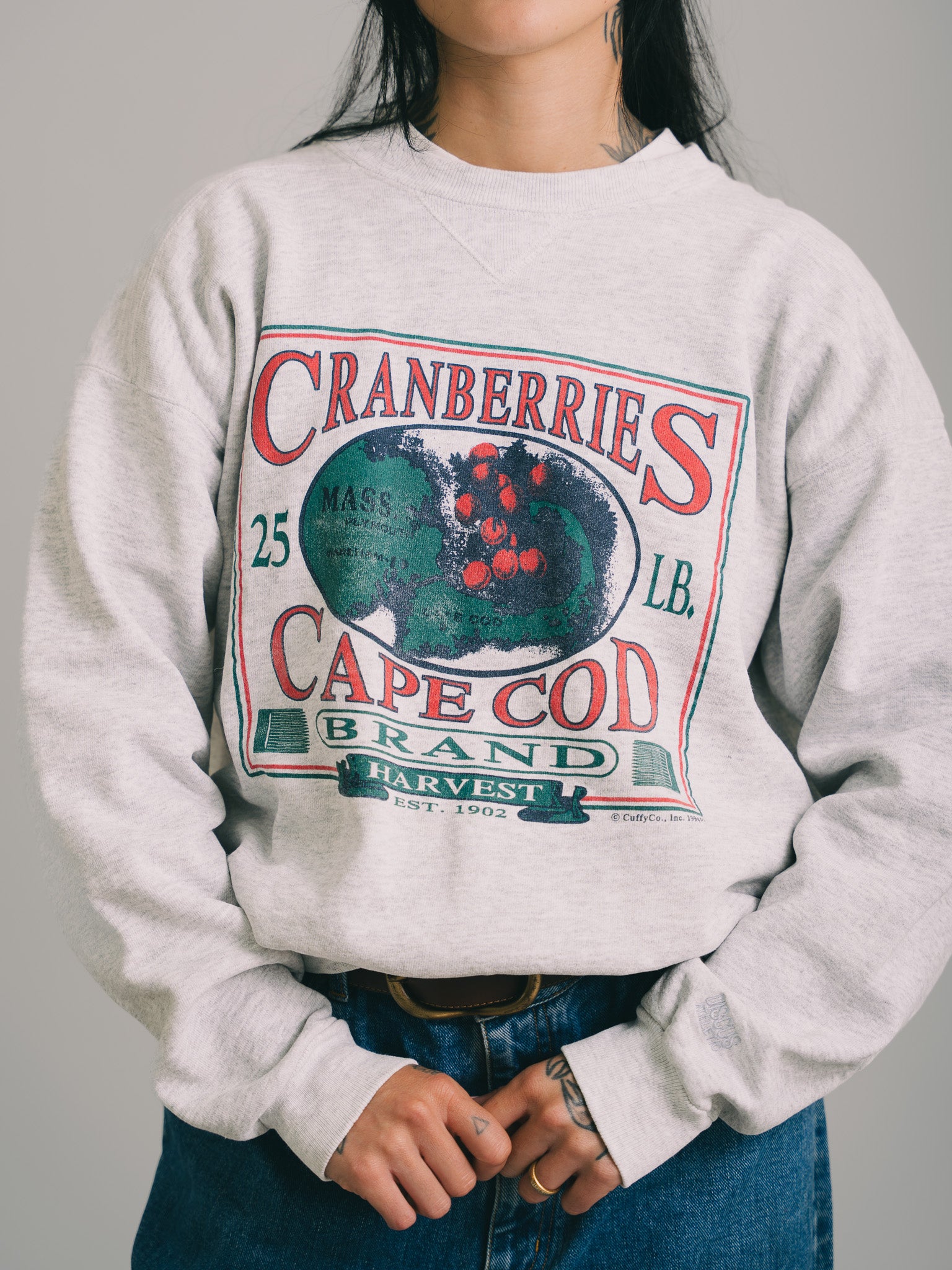 "MOLETOM CRAMBERRIES CAPE COD BRAND 1994"
