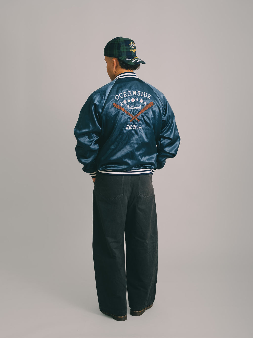 "JAQUETA VINTAGE BASEBALL 2001 "OCEANSIDE NATIONAL"