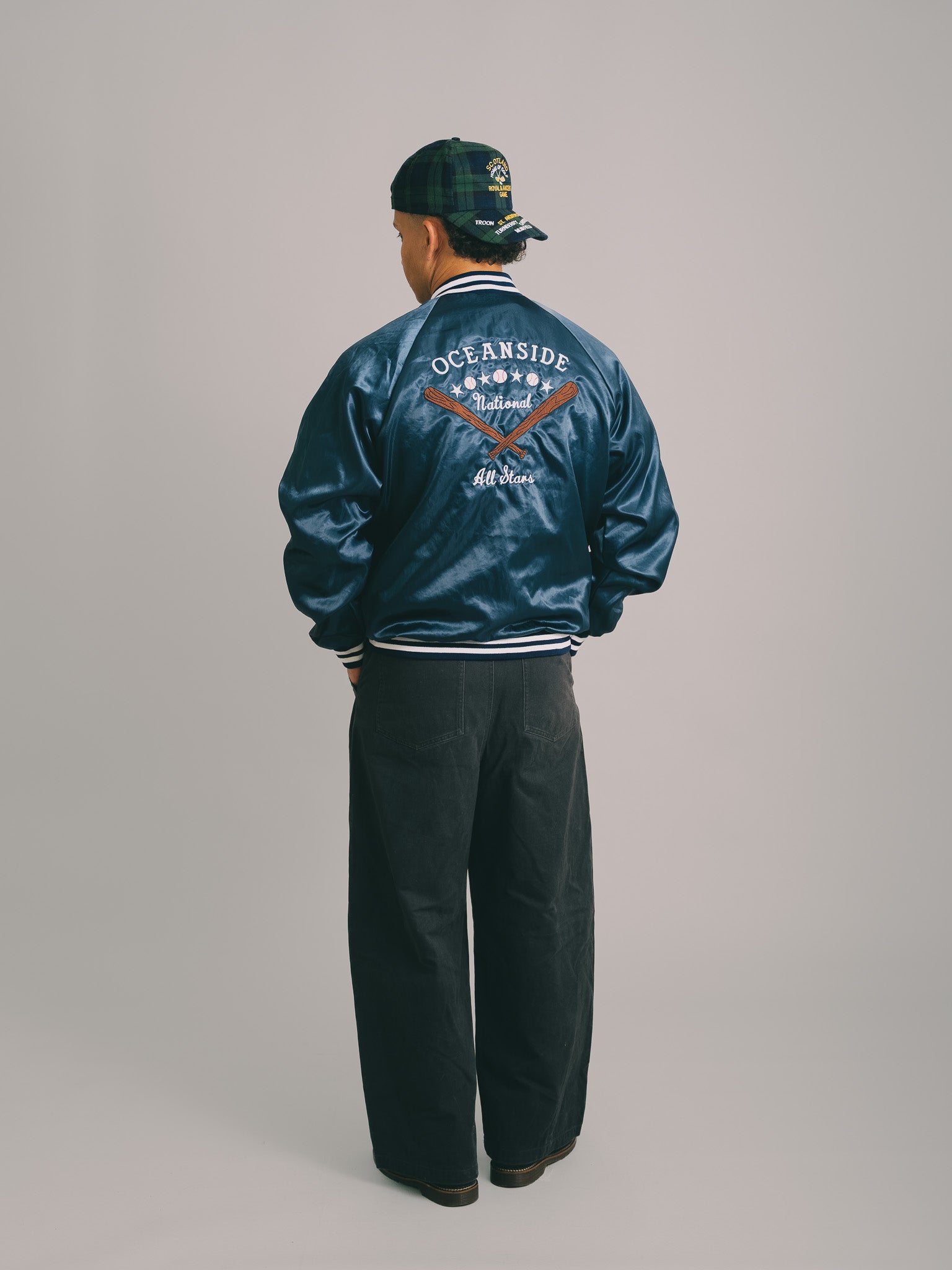 "JAQUETA VINTAGE BASEBALL 2001 "OCEANSIDE NATIONAL"